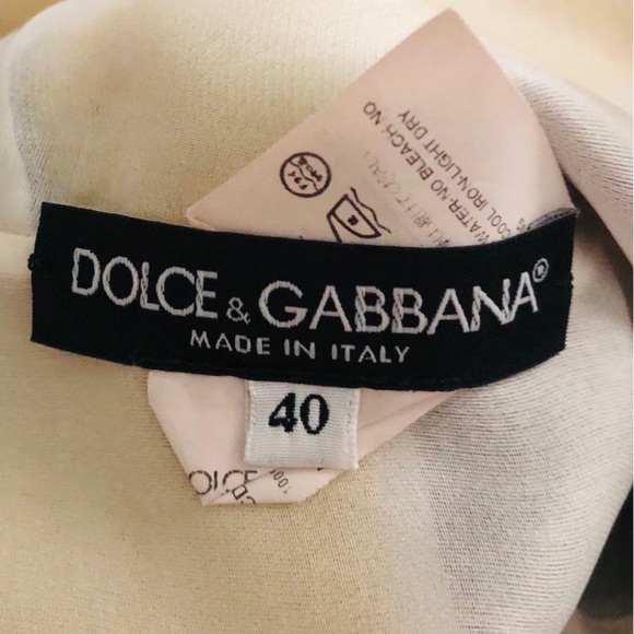 New Dolce & Gabbana Stripe Midi Multicolored Cocktail Dress. Size 40. - Picture 5 of 8